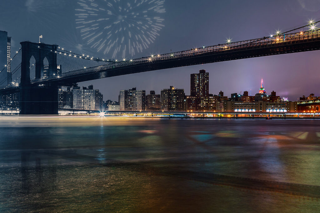 Credit Photo Photovs via Envato
Manhattan skyline from Brooklyn Bridge Park